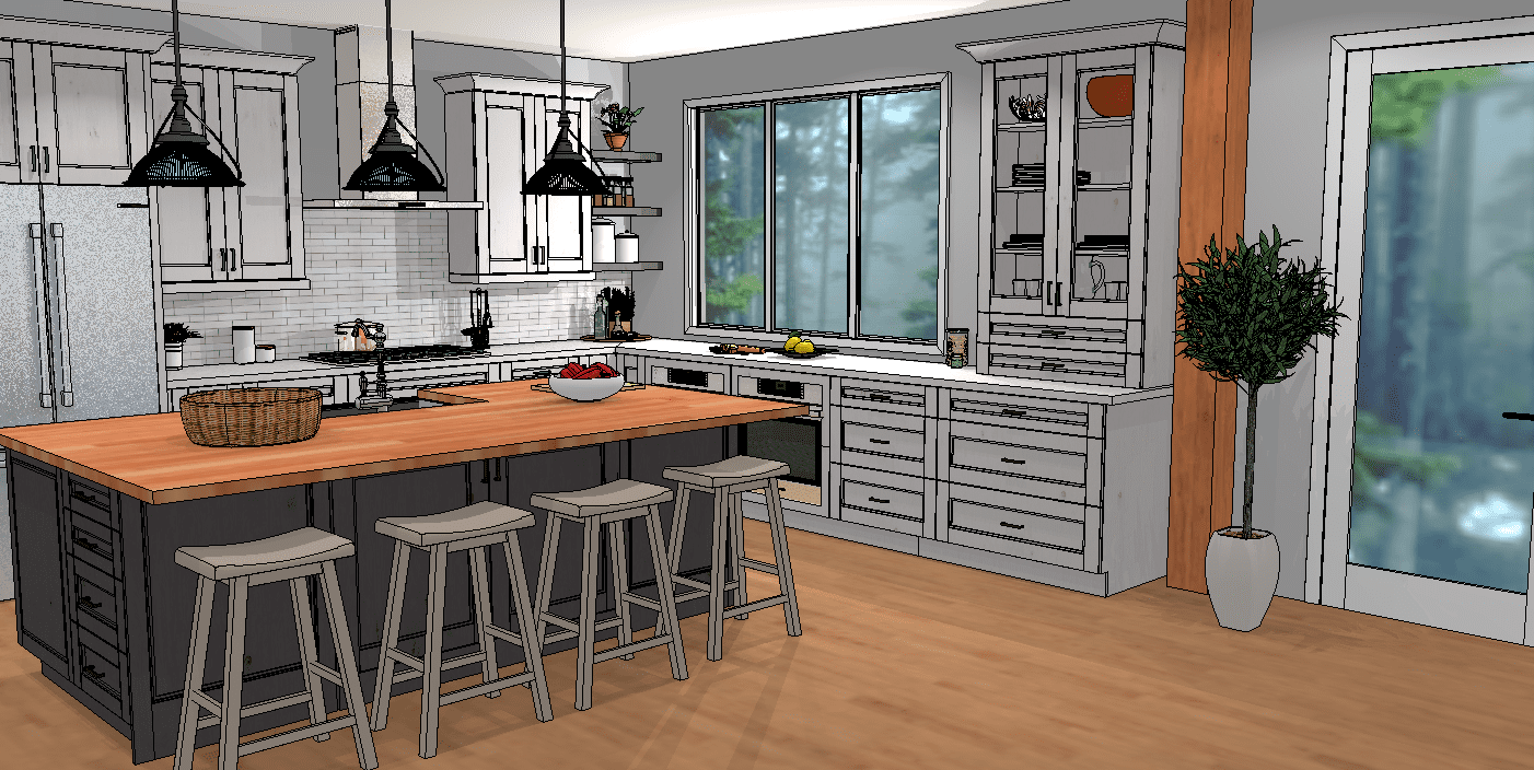 Sundance Cabinet Design: Kitchen Design Rendering